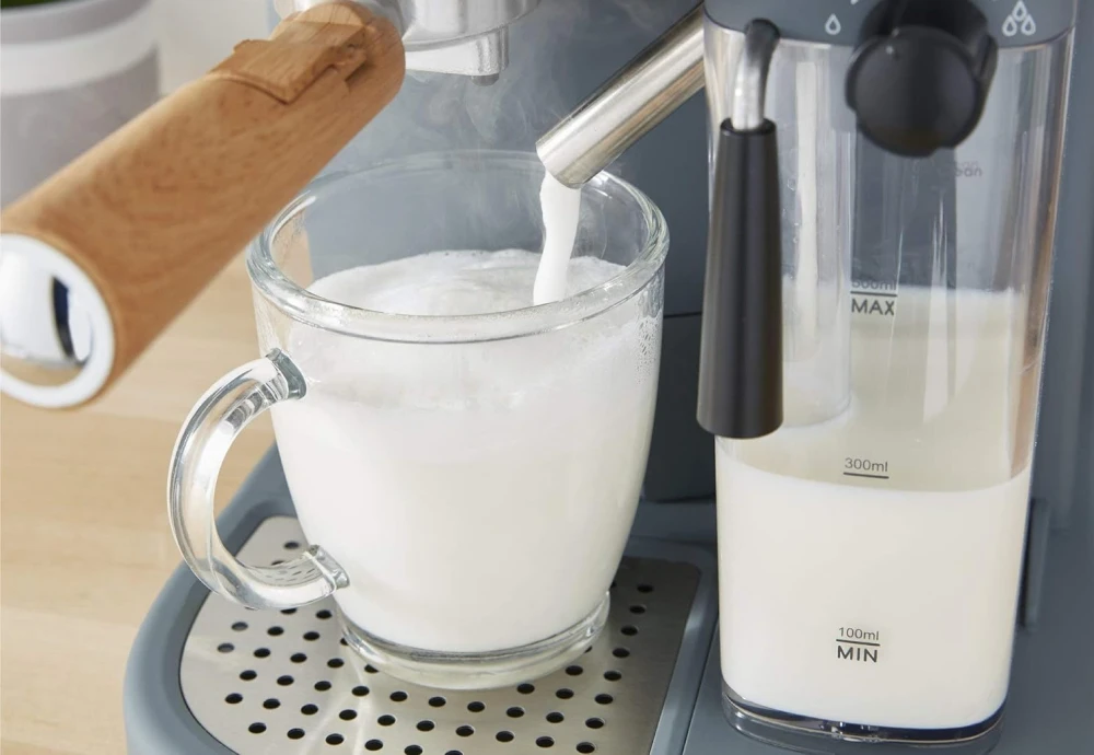 at home espresso machine with steam wand