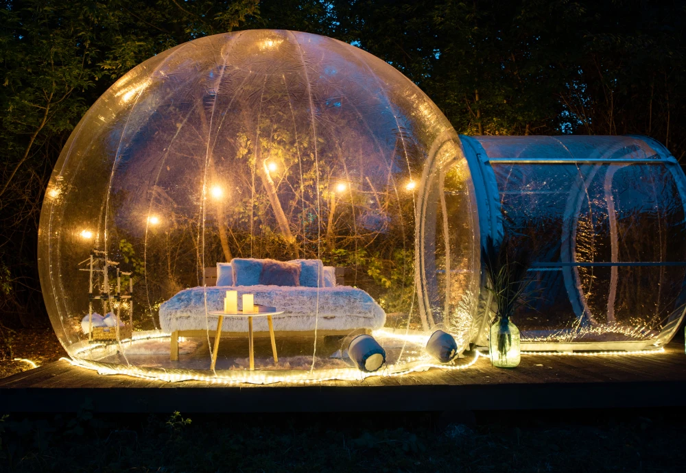 bubble tent glamping hotel