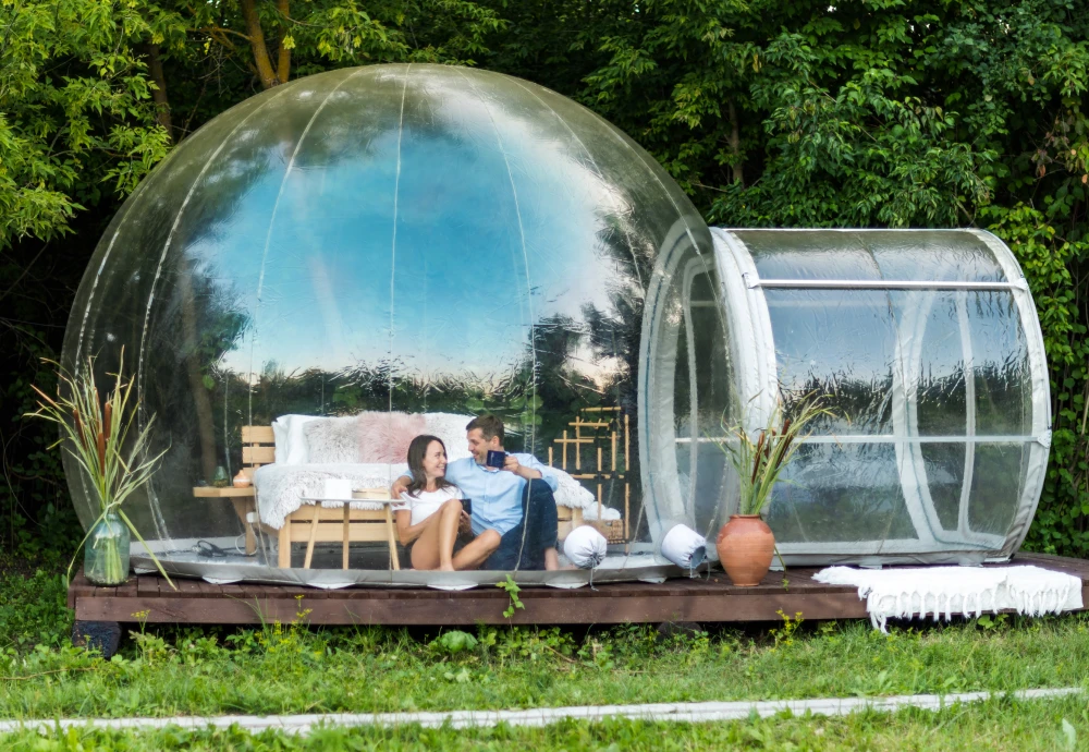 bubble tent glamping hotel