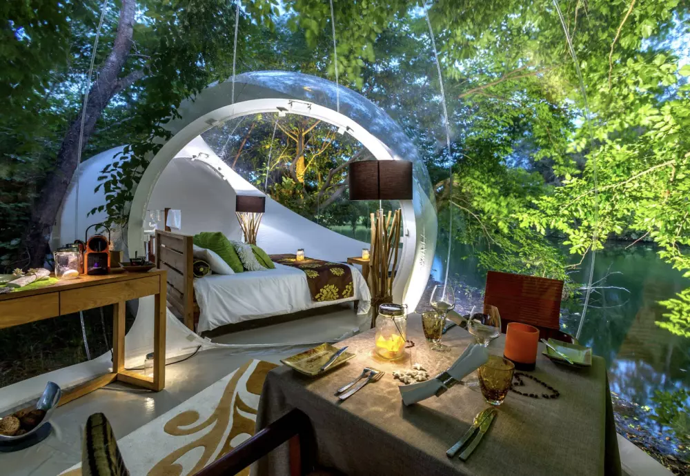 make your own bubble tent